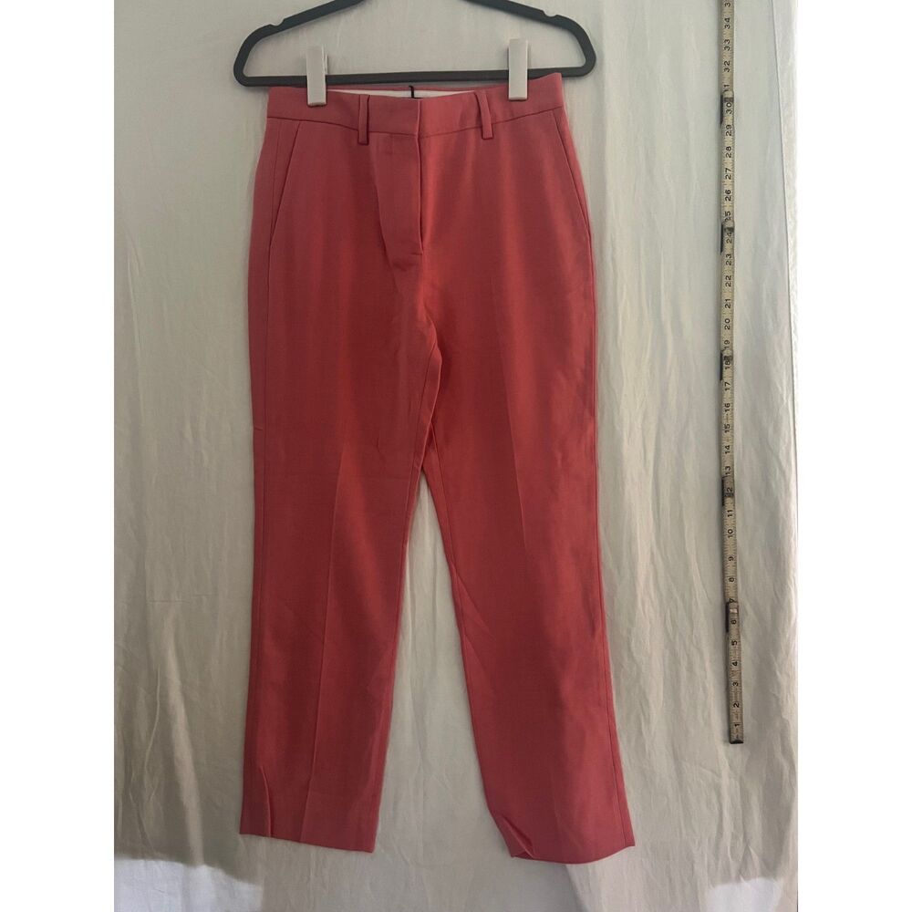 Paul Smith Kensington Fit Trousers Women's EU 38 Coral Pink Wool Blend NWT Italy